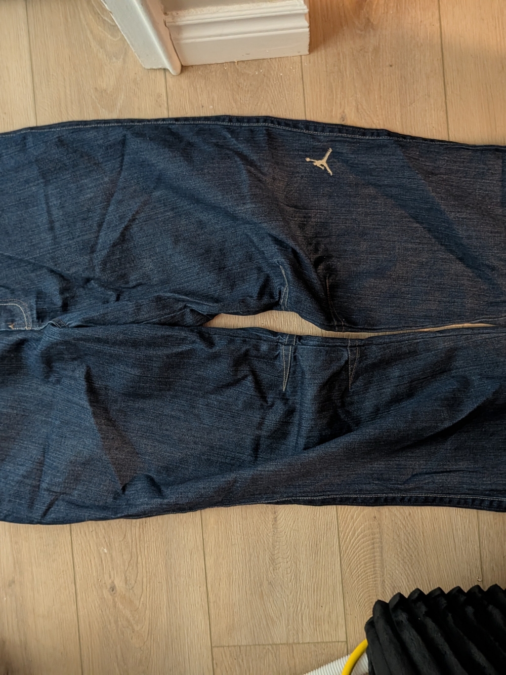 Vtg Y2K Air Jordan 20th Anniv Laser Baggy Jeans 34inch